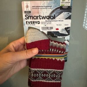 Smartwool Red and Gray Socks